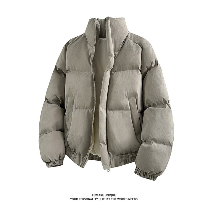 Damen Stylische Daunenjacke mit hoher Kragen und elastischen Ärmelabschlüssen Drune