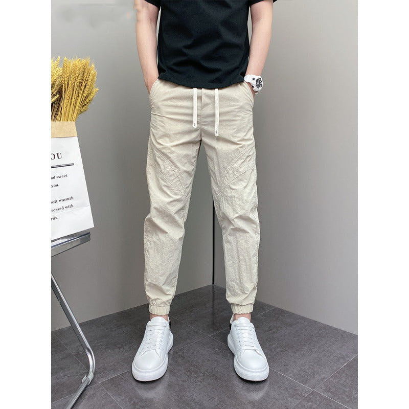 Herren Lässige Fitness-Hose mit elastischem Bund Drune