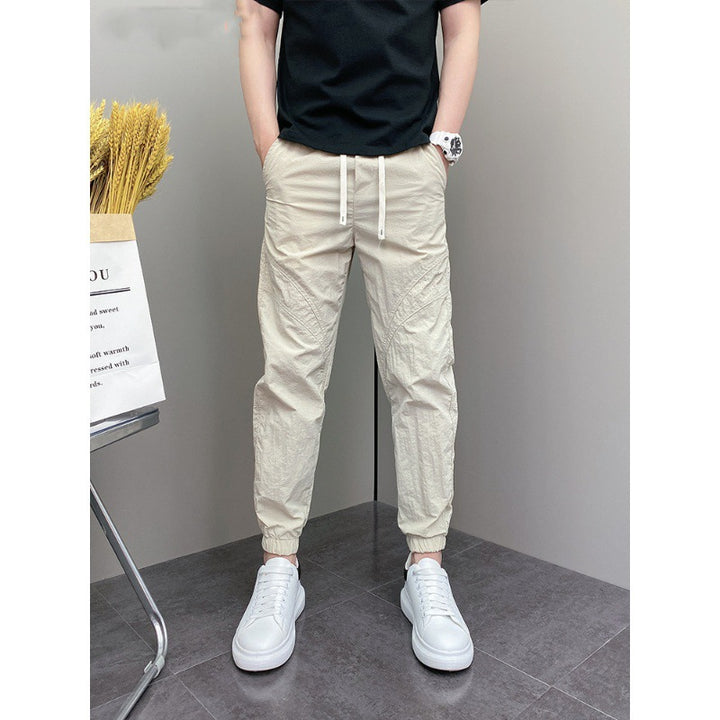Herren Lässige Fitness-Hose mit elastischem Bund Drune