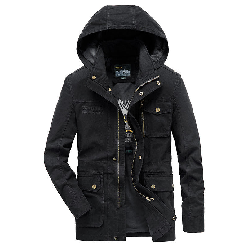 Herren Multifunktionale Übergangsjacke mit Kapuze Drune