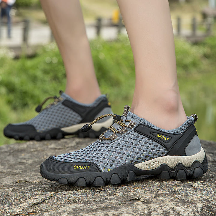 Damen atmungsaktive und rutschfeste Outdoor-Schuhe mit dynamischer Sohle Drune