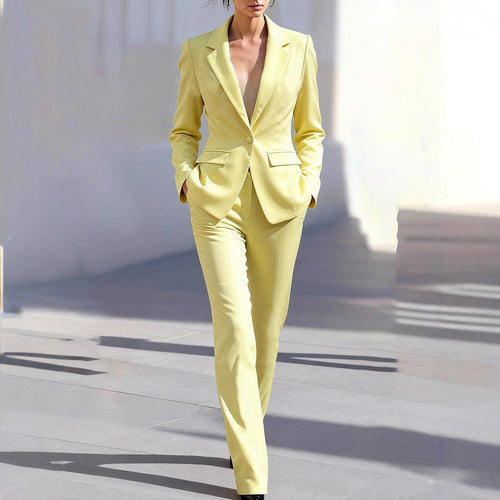 Damen Eleganter Tailored Anzug mit modernem Schnitt und Taschen Drune