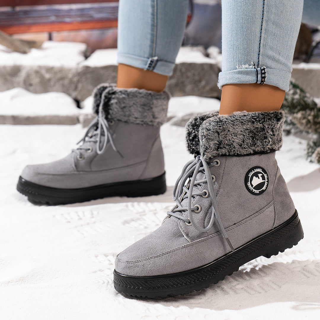 Damen gefütterte Winterstiefel Drune