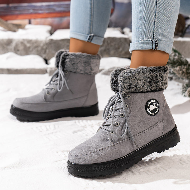 Damen gefütterte Winterstiefel Drune