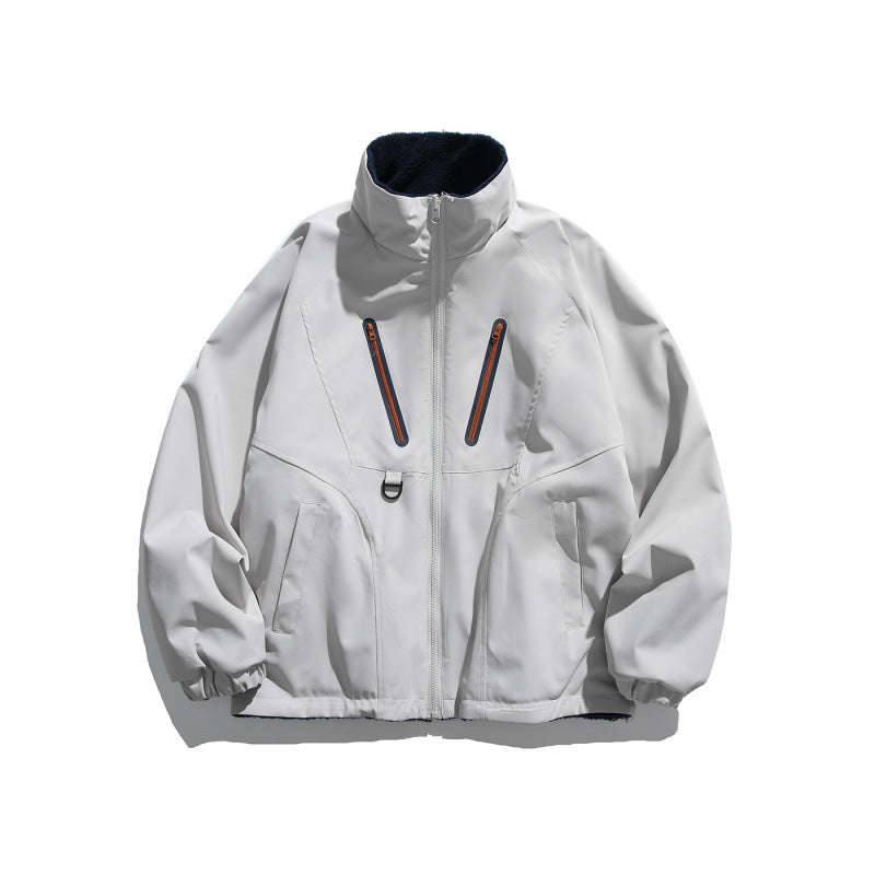 Unisex Leichte Tech-Softshell-Jacke mit Stehkragen, wasserabweisender Membran und Utility-Taschen Drune