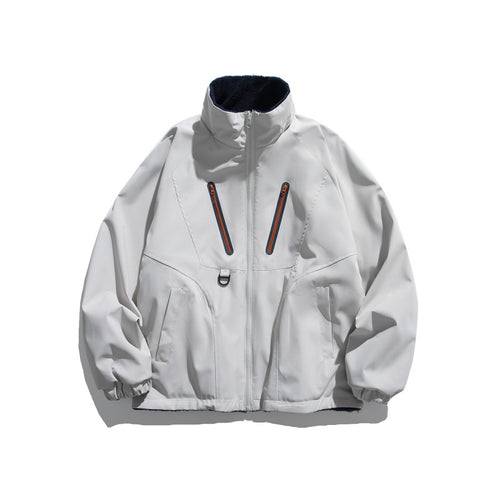 Unisex Leichte Tech-Softshell-Jacke mit Stehkragen, wasserabweisender Membran und Utility-Taschen Drune