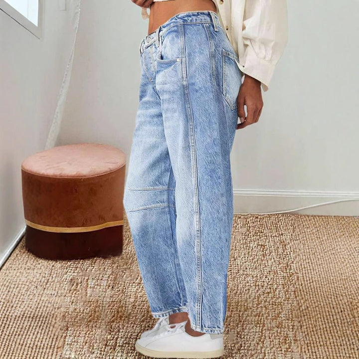 Damen Weite Jeans im lässigen Vintage-Stil mit hochwertigen Details Drune