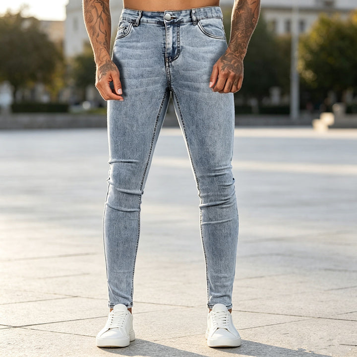Herren Slim-Fit Denimhose Drune