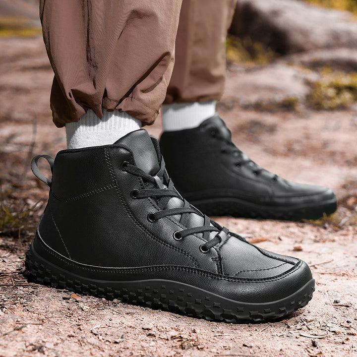 Herren nan urbaner Leder-Sneakerboot mit gepolstertem Schaft und griffiger Profilsohle Drune