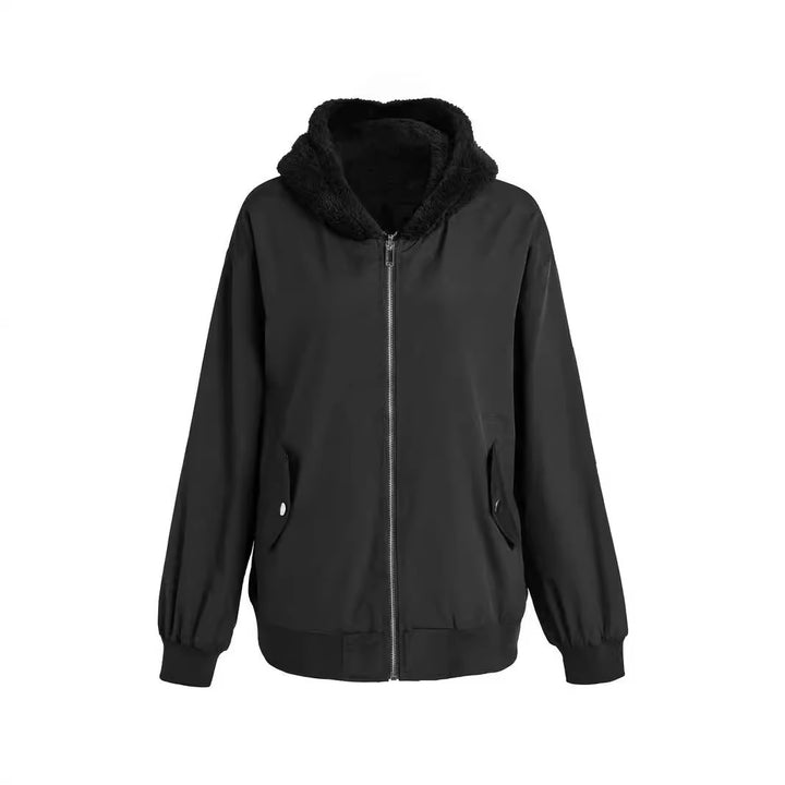 Damen Kuschelige Fleece-Jacke Drune