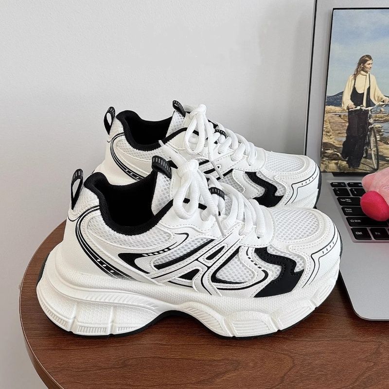 Damen Sportliche Sneakers mit atmungsaktiver Mesh-Oberfläche und dämpfender Sohle Drune