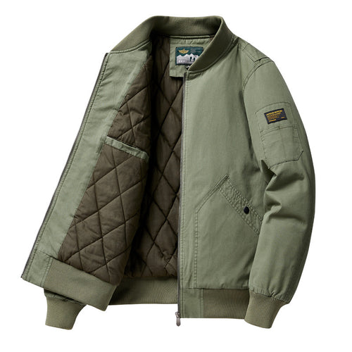 Herren Modische bomberjacke mit Steppdetails Drune