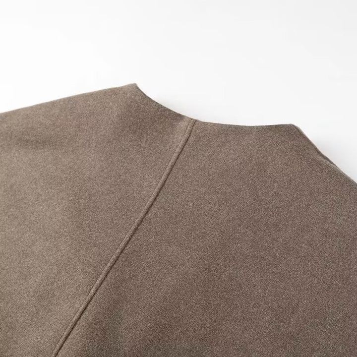 Damen elegante modische Jacke mit strukturiertem Gewebe und langen Ärmeln Drune