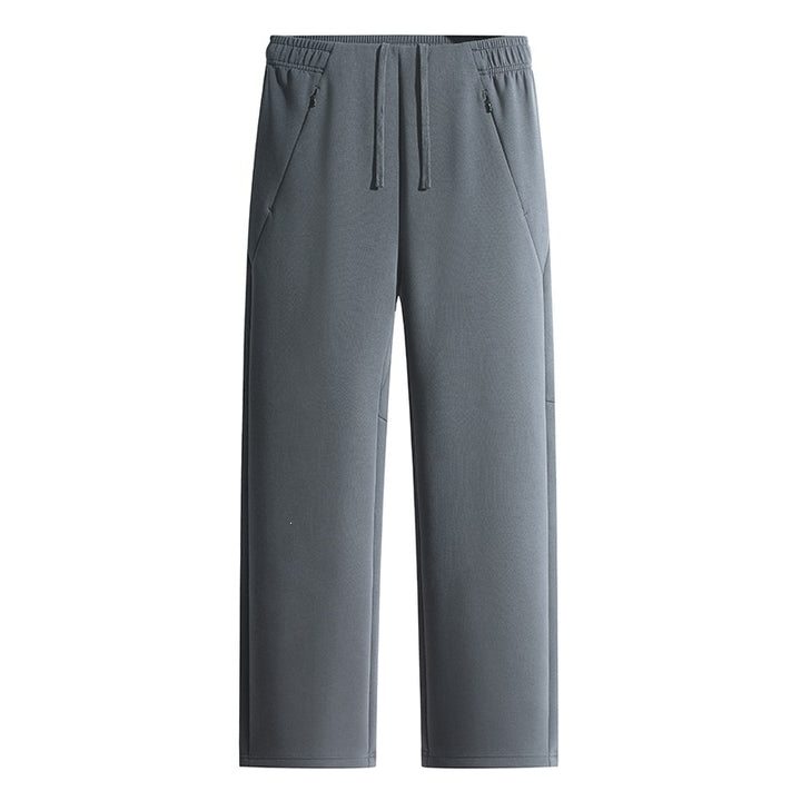 Herren Weite Lounge-Jogginghose aus technischer Baumwollmischung mit elastischem Bund & Reißverschlusstaschen Drune