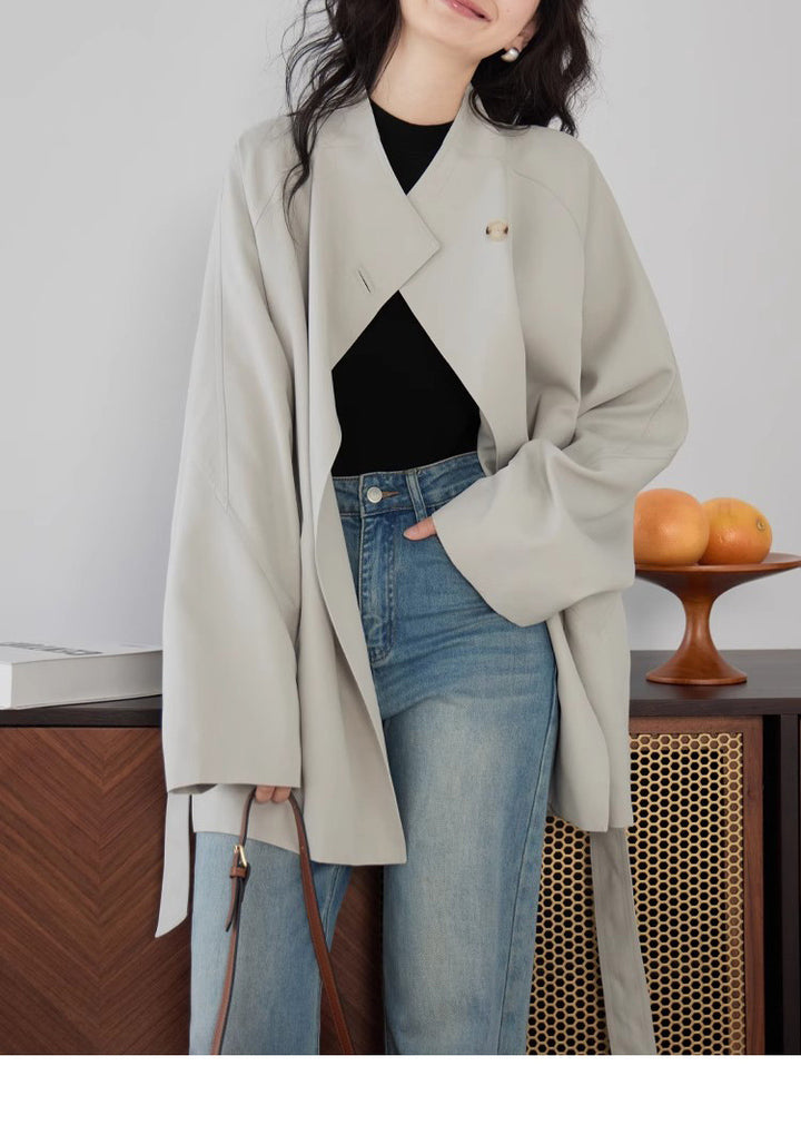 Damen Weit geschnittene Jacke mit modernen Details Drune