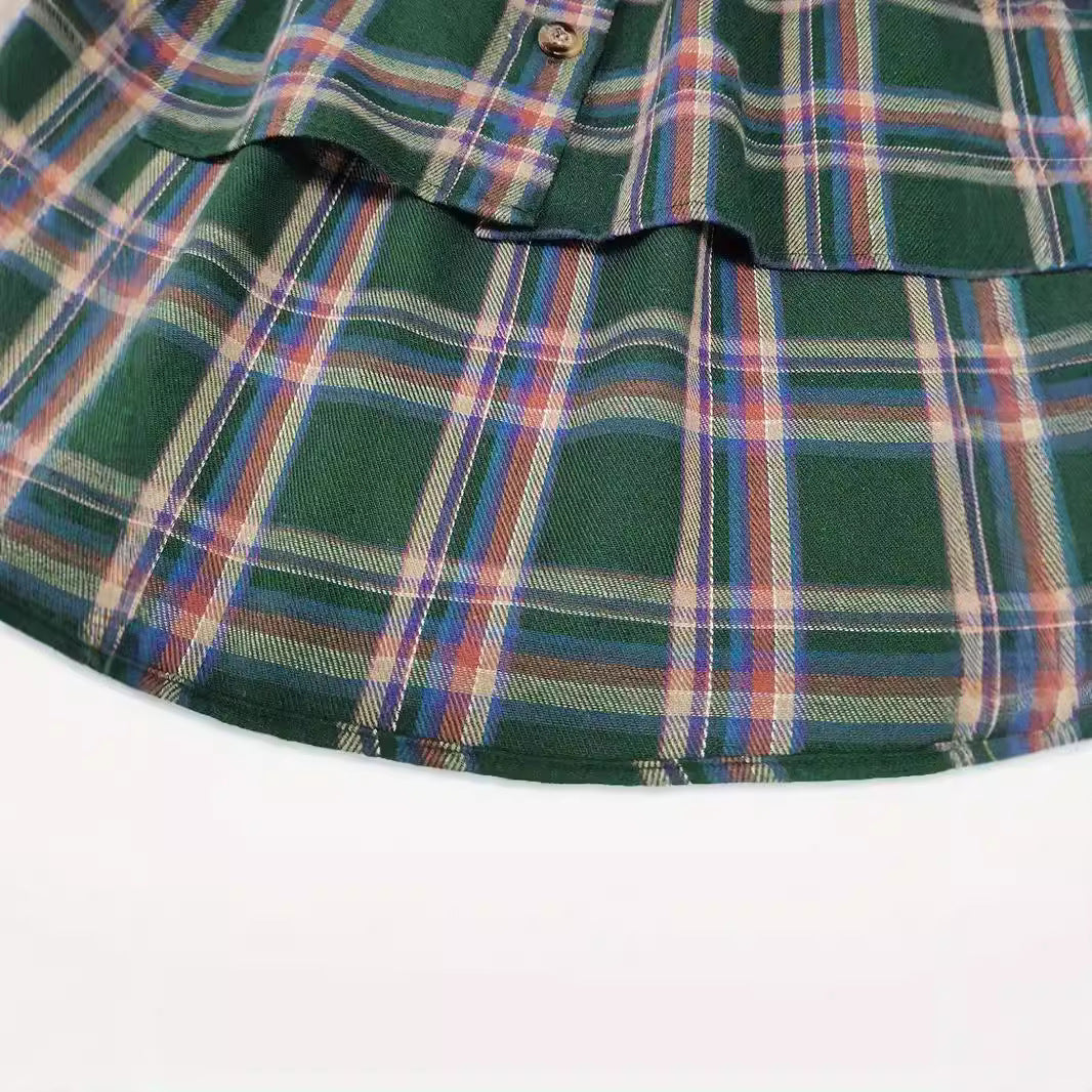 Damen Oversized Karohemd Drune