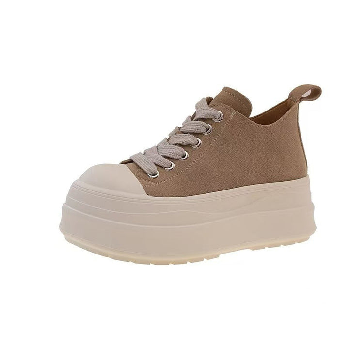 Damen Sneakers mit dickem Plateau und atmungsaktivem Obermaterial Drune