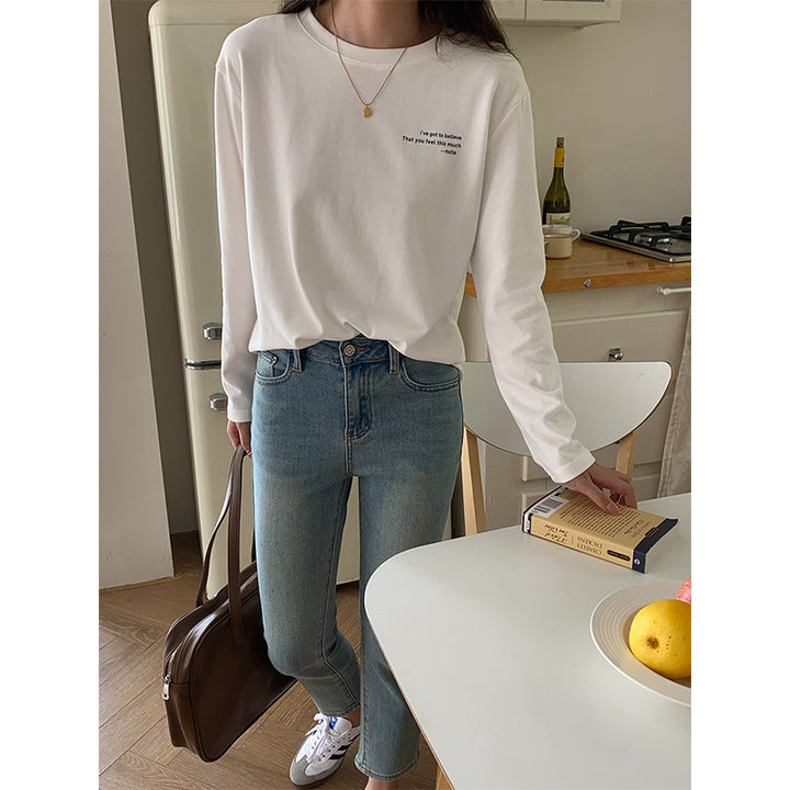 Damen lässiges Longsleeve Oberteil Drune