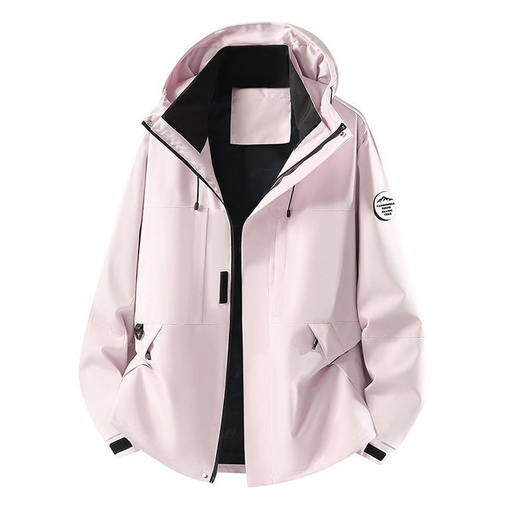 Herren Technische Softshell-Kapuzenjacke mit verdecktem Frontreißverschluss und Multifunktions-Taschen Drune