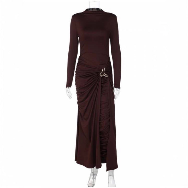 Damen Elegantes Kleid mit innovativem Design und kunstvollen Drapierungen Drune