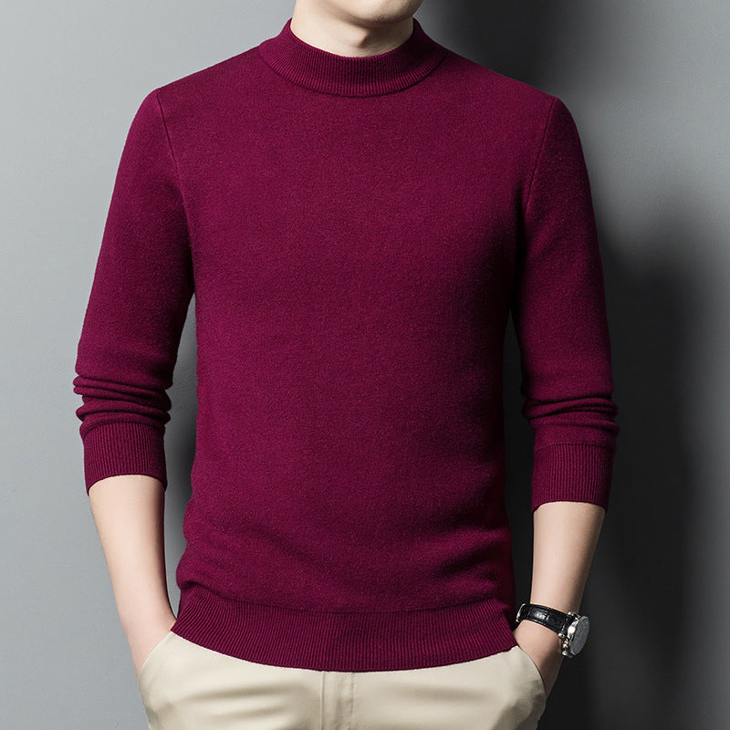 Herren Luxuriöser Rundhals Pullover aus feiner Merinowolle Drune