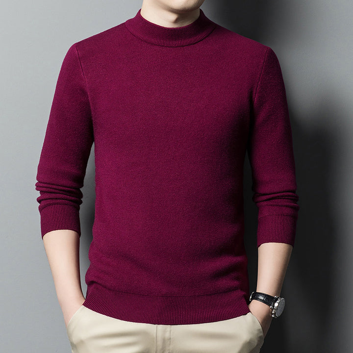 Herren Luxuriöser Rundhals Pullover aus feiner Merinowolle Drune