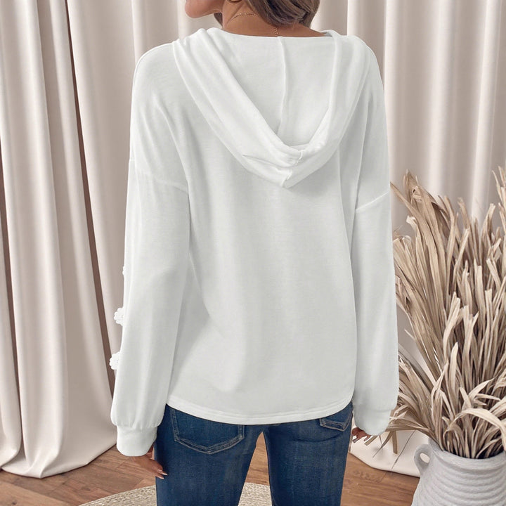 Damen Hoodie mit Spitzenakzenten Drune