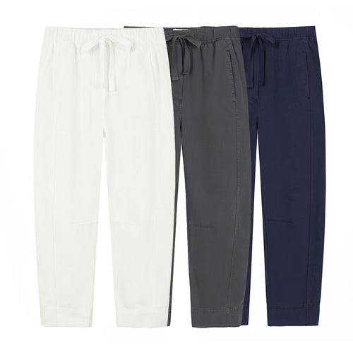 Damen entspannte Chino-Hose mit verstellbarem Taillenzug und praktischem Schnitt Drune