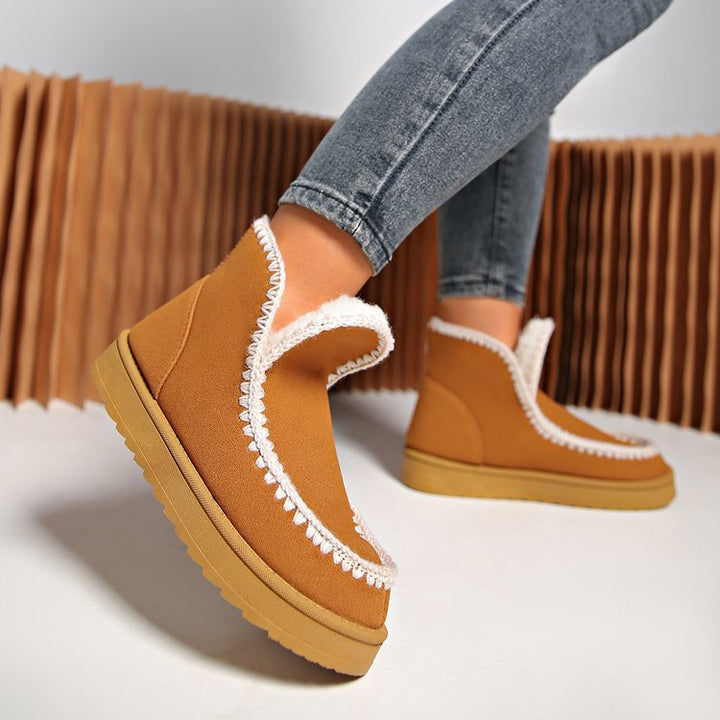 Damen Gefütterte Mokassin‑Ankleboots mit Teddyfutter und rutschfester Gummisohle Drune