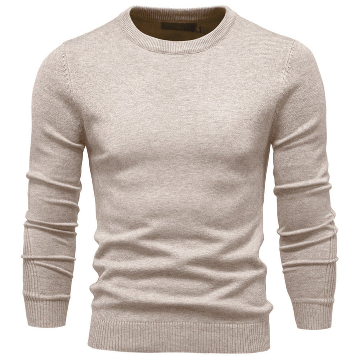 Herren Rundhals Pullover aus hochwertiger Baumwolle Drune
