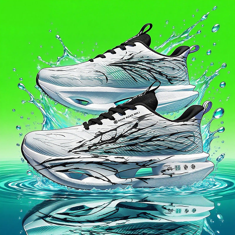 Unisex hydrodynamische Straßen- und Cross-Trainingsneaker mit teilgekapselter Hohlkern-Zwischensohle und reißfestem Ripstop-Obermaterial Drune