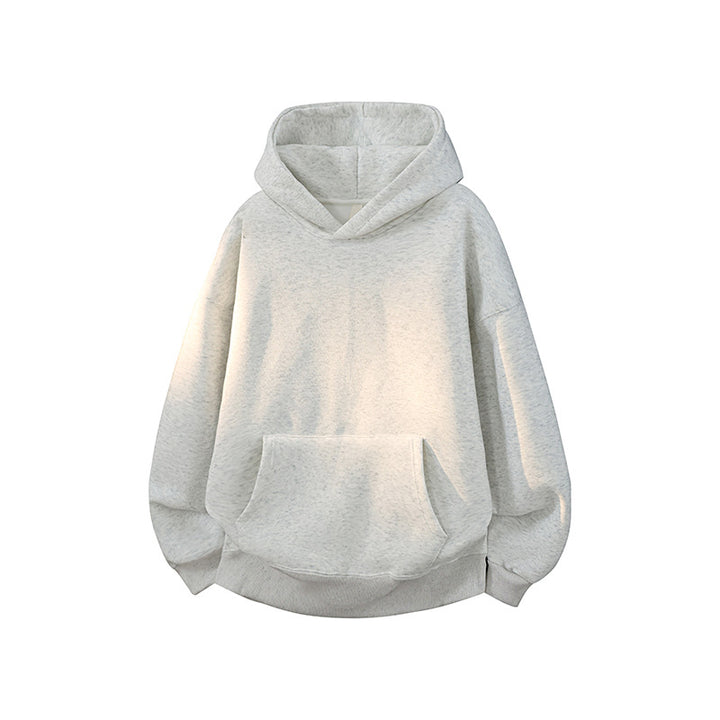 Unisex Oversize-Kapuzenpullover mit Kängurutasche, Raglanärmeln und gerippten Bündchen Drune