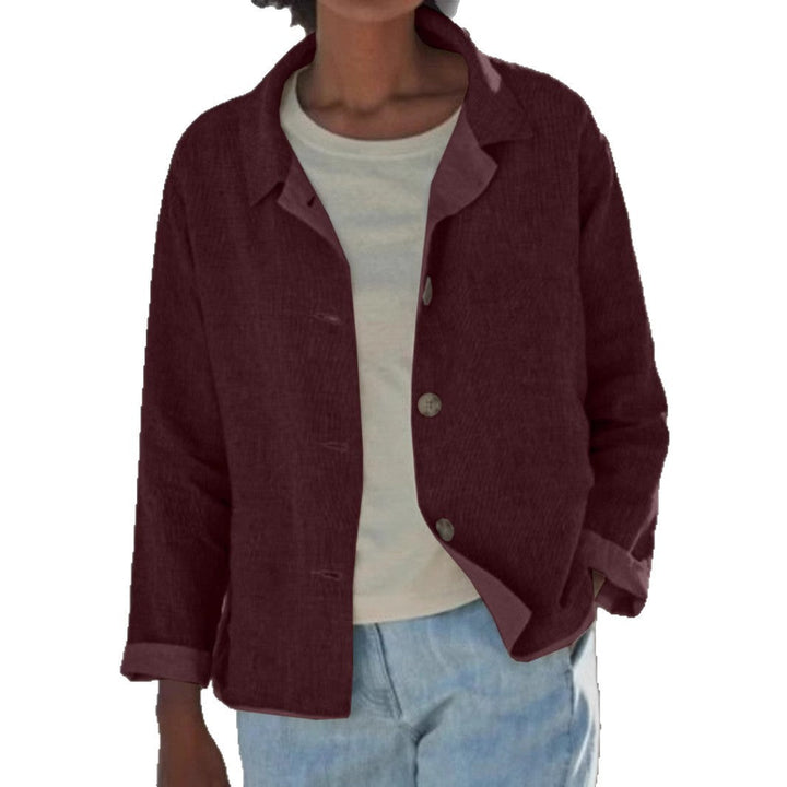 Damen Leichte Überwurfjacke mit strukturiertem Webmuster Drune