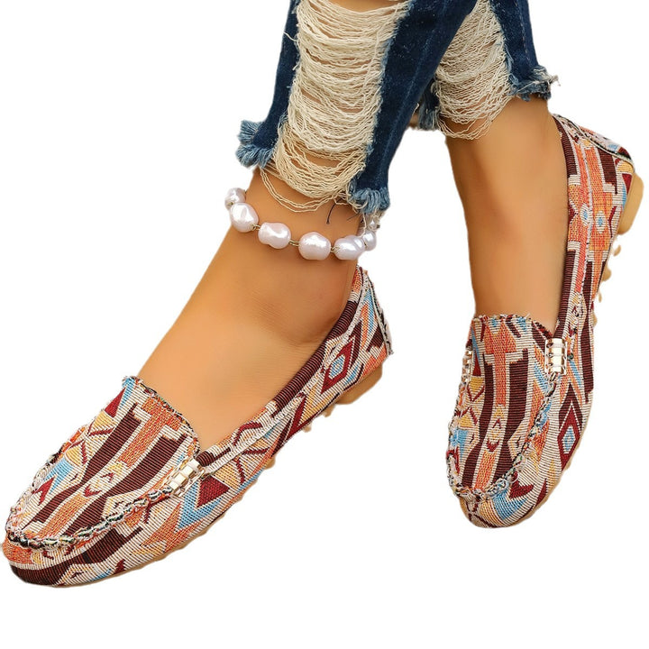 Damen Elegante Texturierte Slipper Drune