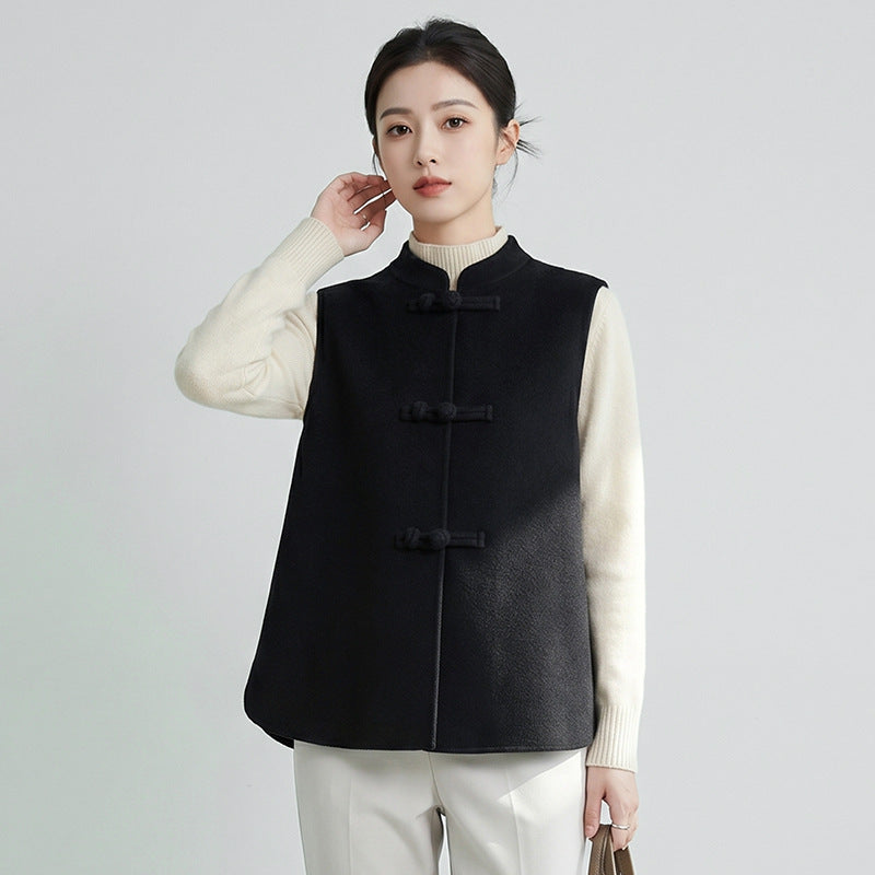 Damen Eleganter Wollmantel Drune