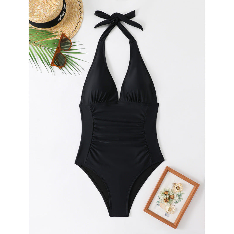 Damen Eleganter und femininer Badeanzug mit Blumendruck Drune