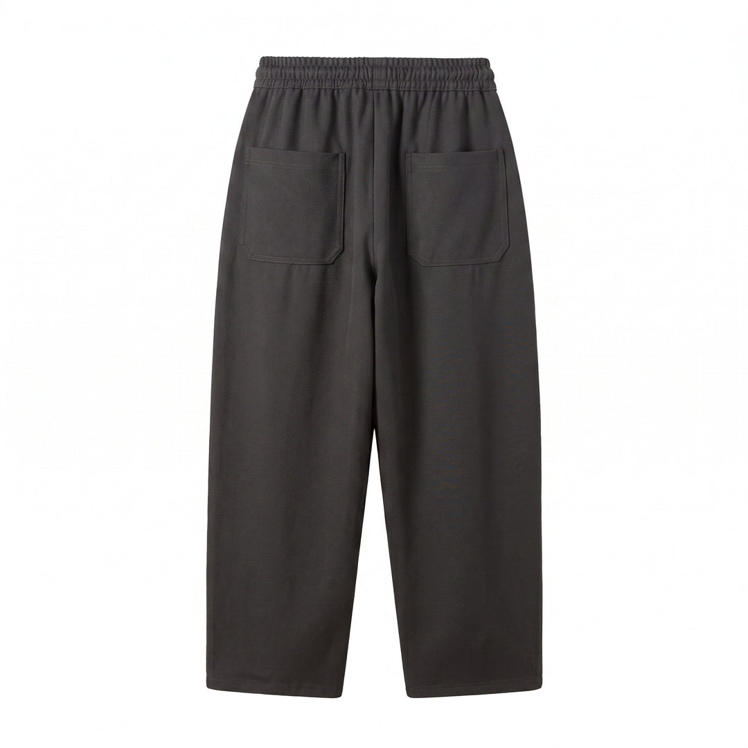 Damen Cropped Jogginghose im Relaxed‑Schnitt mit Kordelzug und Ziernähten Drune