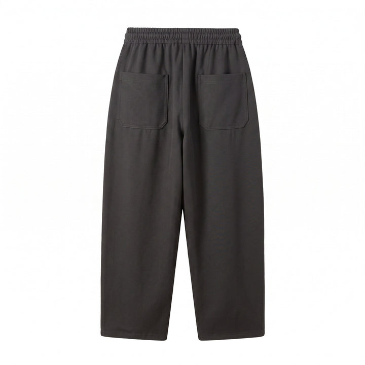 Damen Cropped Jogginghose im Relaxed‑Schnitt mit Kordelzug und Ziernähten Drune
