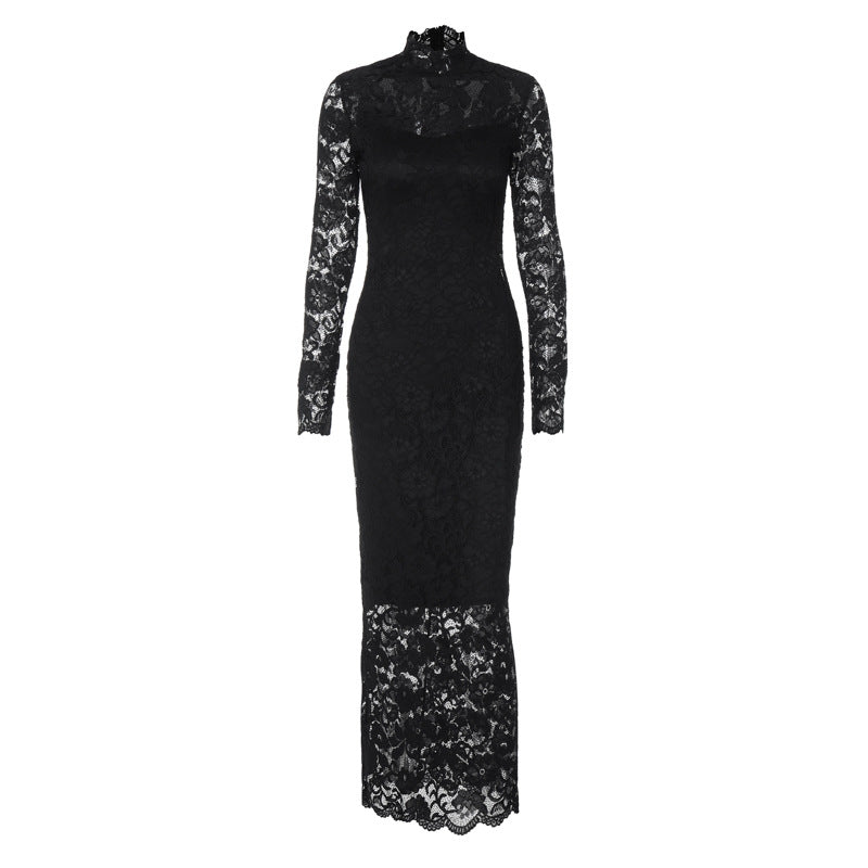 Damen Spitzenkleid Drune