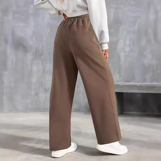 Damen bequeme Freizeithose mit weit geschnittenem Bein und praktischen Taschen Drune