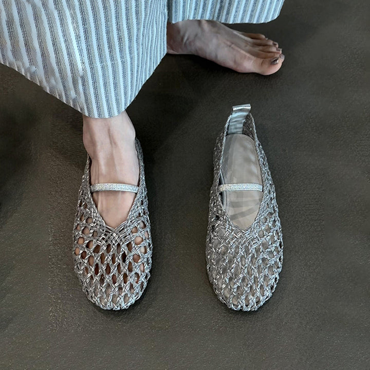 Damen Stilvolle Gewebte Slipper Drune