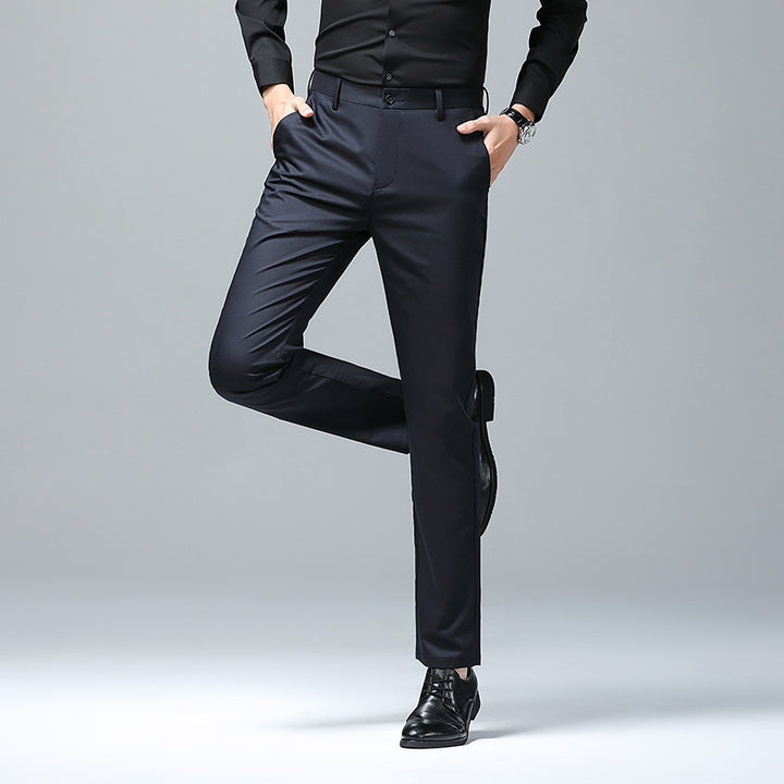 Herren Elegante Slim‑Fit Chino‑Hose mit Bügelfalte und Stretchkomfort Drune