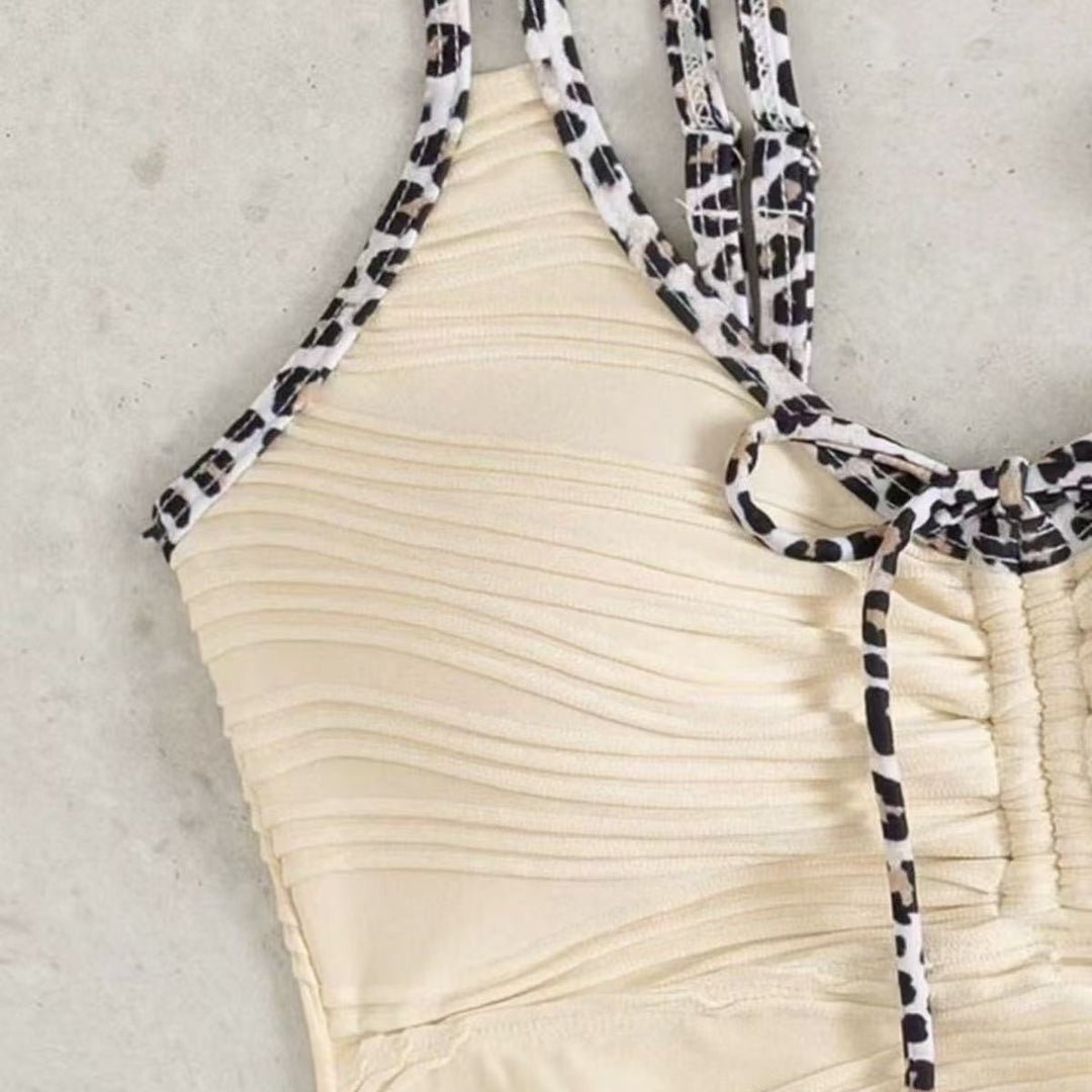 Damen Tankini mit gerafftem Oberteil und verspieltem Kordelzug Drune