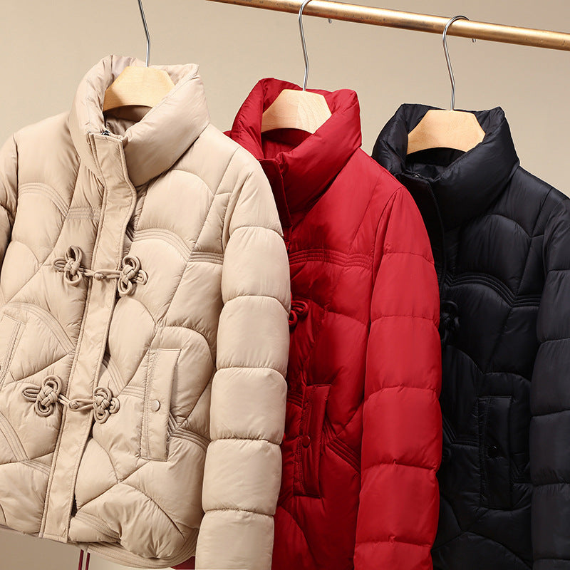 Damen Trendiger gepolsterter Blouson mit praktischen Schnürdetails Drune