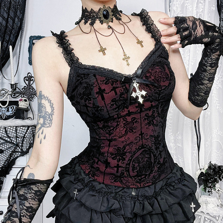 Damen figurbetonte Bluse mit Rüschendetails und Schnürung Drune