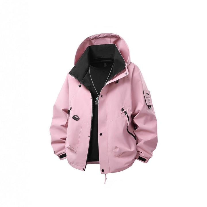 Herren Wasserdichte Outdoor‑Utility‑Regenjacke mit Kapuze, Mehrfachtaschen und verstellbarem Saum Drune