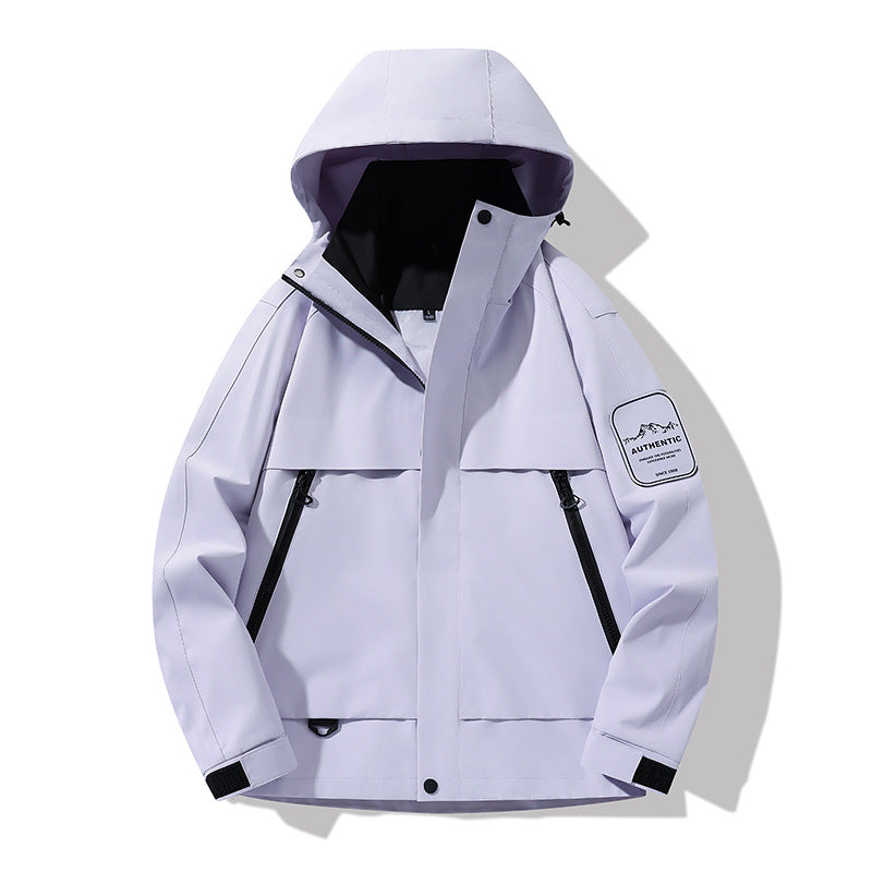 Herren multifunktionale Wasserfeste Softshell-Regenjacke mit abnehmbarer Fleece-Innenjacke Drune