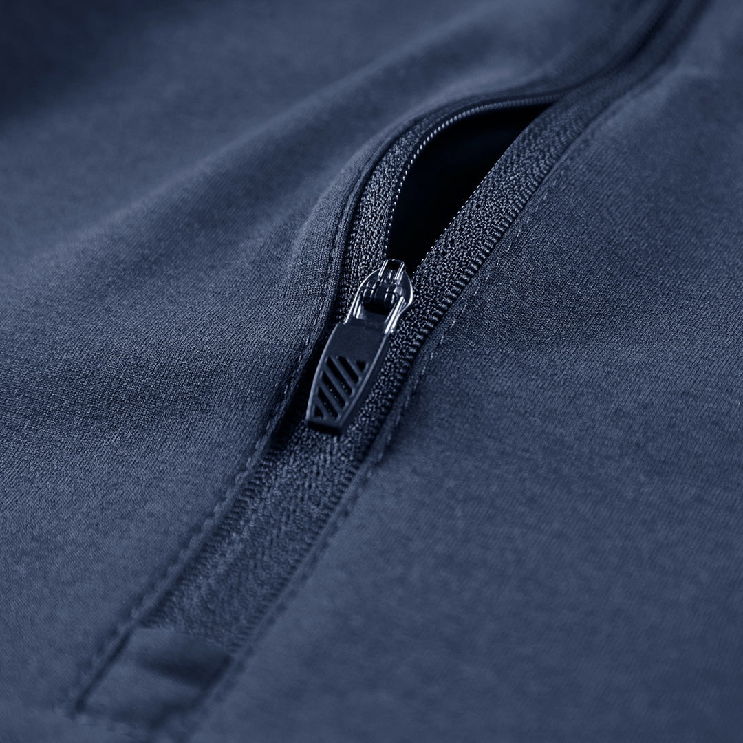 Herren Langarm-Halbreißverschluss-Performance-Pullover mit Stehkragen und technischem Stretch Drune