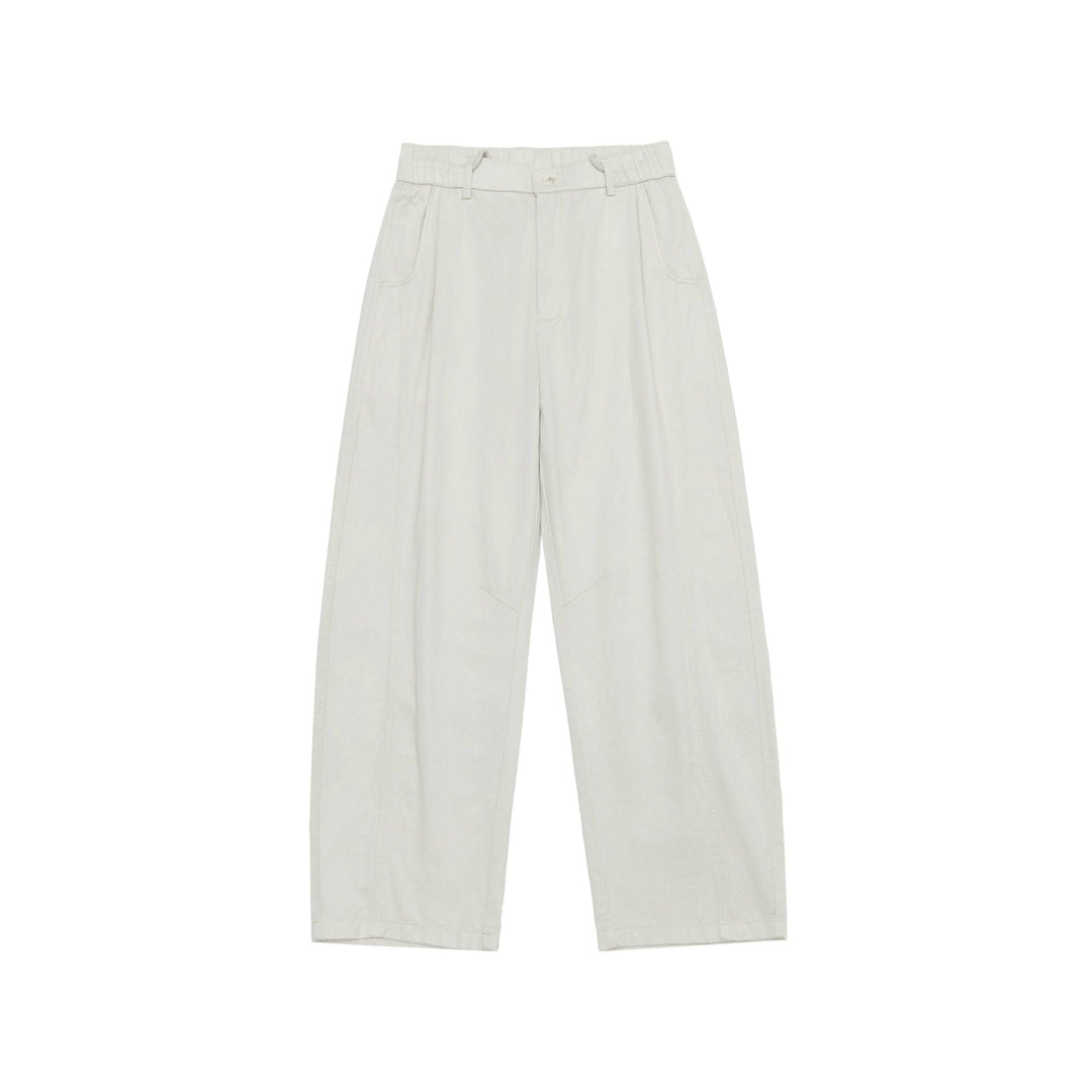 Damen Hochtaillierte Culotte-Cargohose mit markanten Teilungsnähten und elastischem Rückenbund Drune
