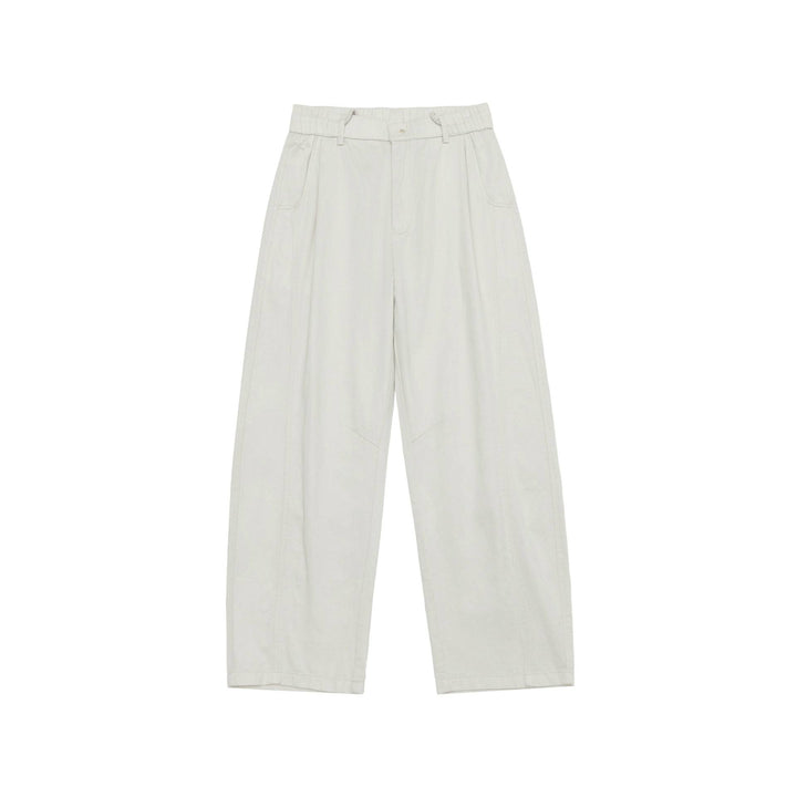 Damen Hochtaillierte Culotte-Cargohose mit markanten Teilungsnähten und elastischem Rückenbund Drune